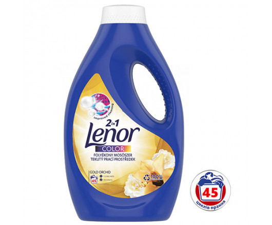 Lenor 2in1 Color  гель для прання кольорового орхідея 45g 2475ml (4)