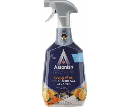 Astonish спрей Multi-Surface очищувач поверхонь та проти жиру Апельсин 750ml (12)