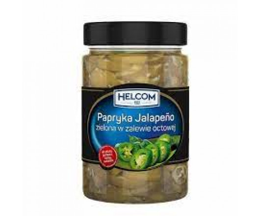 Зелений перець Халапеньо в розсолі Helcom Papryka Jalapeno 290 г