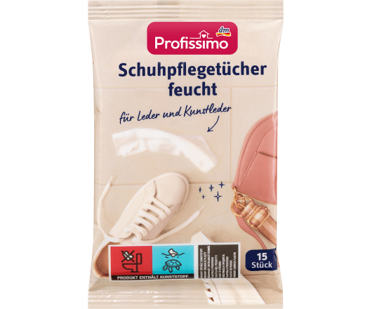 Profissimo серветки Schuhpflegetücher для догляду за взуттям (вологі) 15St (12)