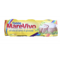 тунець в рослиній олії ТМ Marevivo 80 g.W
