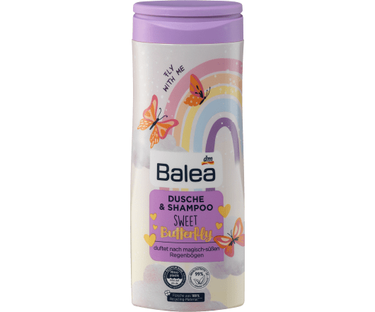Balea для дітей 2в1 Sweet Butterfly Шампунь та гель для душу 300ml 