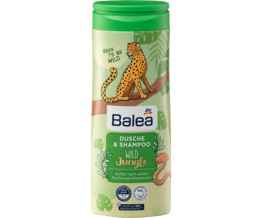 Balea для дітей 2в1 Wild Jungle Шампунь+гель для душу 300ml 
