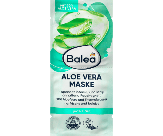 Balea маска для обличчя Aloe vera 16ml (36)
