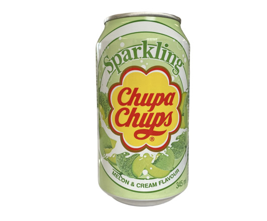 гурт ChupaChups напій газований 345ml Melon & Cream flavour 03.05.25 (24)