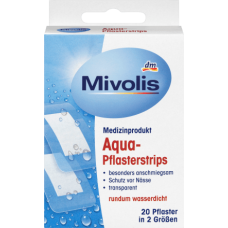 Mivolis пластир Aqua-Pflasterstrips 20шт