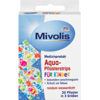 Mivolis пластир Aqua-Pflasterstrips für Kinder 20St вітаміни дитячі 