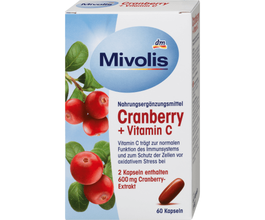 Mivolis Cranberry  Vitamin C Kapseln 60 капсул 