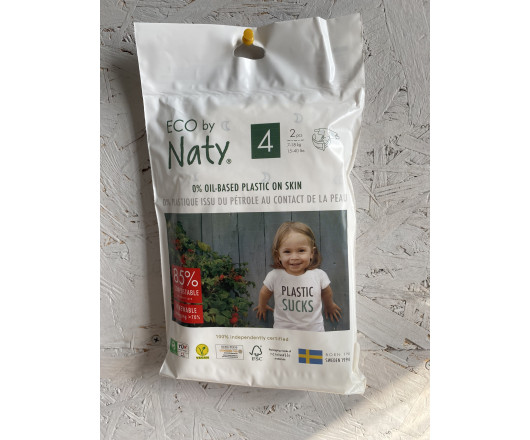Eco by Naty памперси 4 2in 7-18kg