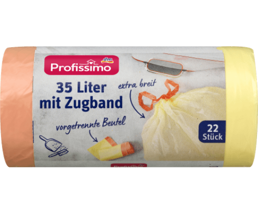 Profissimo пакети для сміття з ручками 35л 22шт 