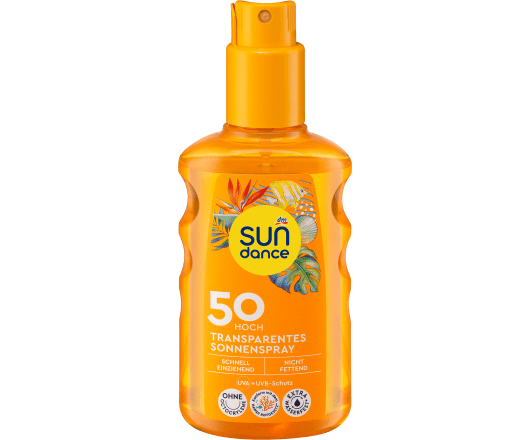 Sun dance спрей прозорий transparent Sonnenspray Сонцезахисний  SPF 50, 200 мл