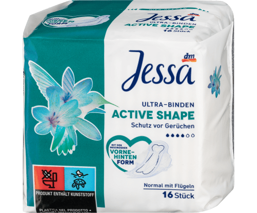 Jessa прокладки Active Shape 16шт 4каплі