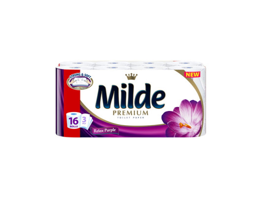 Milde premium туалетний папір 16шт 3шари