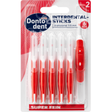 Dontodent зубочистки Червоні 0,5mm  6шт 