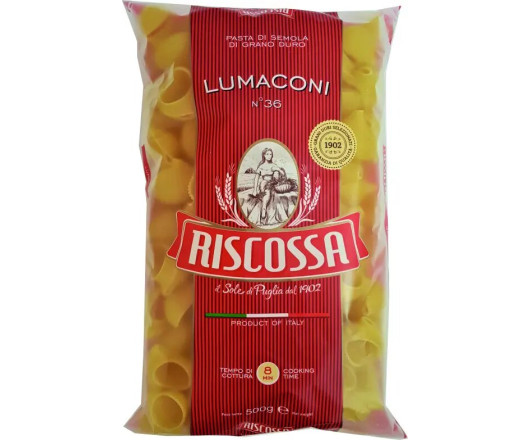  Riscossa №36 макарони Lumaconi 500г 