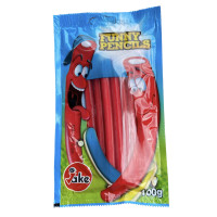Желейні цукерки Jake Funny Pencils Веселі олівці солодка полуниця 100 г