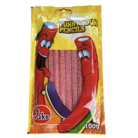 Желейні цукерки JAKE Funny Sour Pencils Веселі кислі олівці, 100 г 