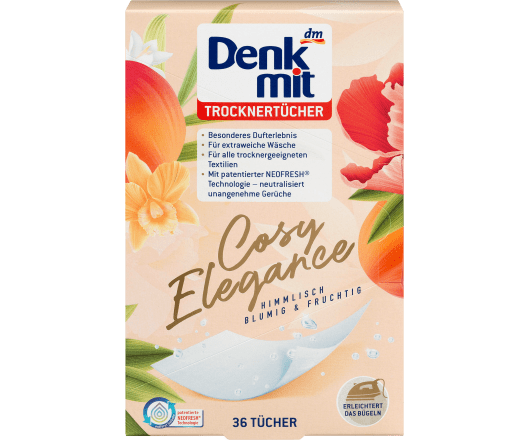 Denkmit серветки для прання ароматизовані Cosy Elegance 36шт (10)