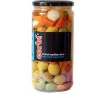 Corbi СИНЯ оливки б/к (огірок, морква, маслини) Coctel Mediterraneo 700г