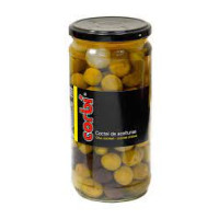 Corbi (жовта) оливки б/к (огірок, цибуля) Coctel 700г