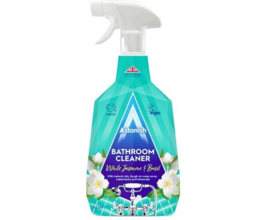 Astonish спрей Bathroom Cleaner для чищення ванної кімнати Жасмин та базилік 750ml (12)