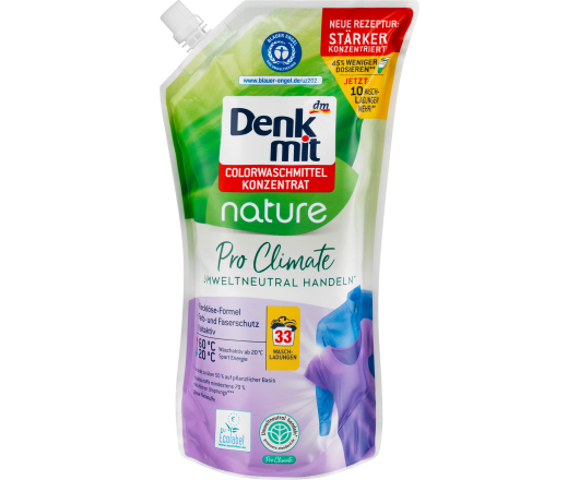 Denkmit гель для прання (запаска) Colorwaschmittel Pro Climate Nature 33п 1L (6)