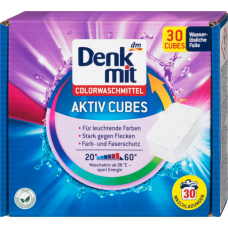 Denkmit куби для прання Colorwaschmittel Aktiv Cubes 30п (10)