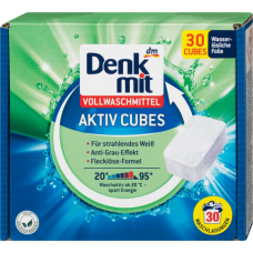 Denkmit куби для прання Vollwaschmittel Aktiv Cubes 30п (10)