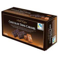 Шоколад чорний Maitre Truffout Chocolate Thins Caramel 200 г