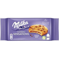 Печиво Мілка з шоколадною начинкою та шматочками шоколаду Milka cookie sensations 155g 12шт/ящ  Дета