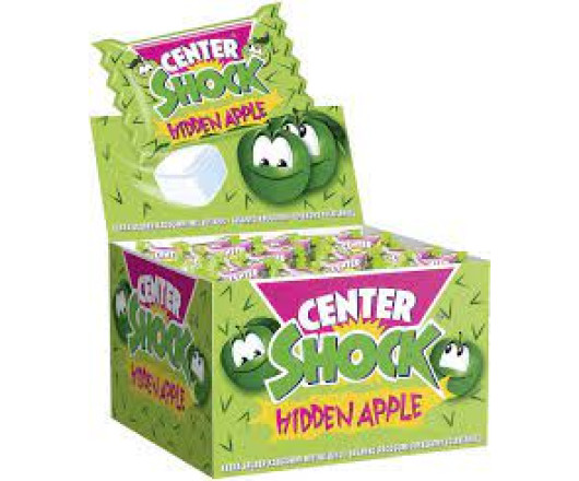 Жуйки Center Shock Apple, яблуко, 100шт/уп