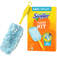 Щітка магніт для збирання пилу Swiffer duster, піпідастр з 3-ма змінними насадками