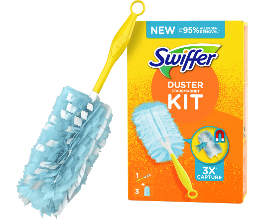 Щітка магніт для збирання пилу Swiffer duster, піпідастр з 3-ма змінними насадками