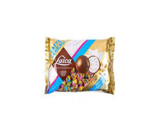 Цукерки Laica з молочною начинкою та кріпсами 1кг