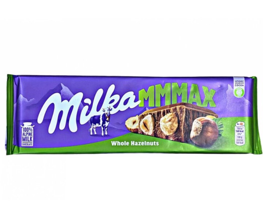  Milka шоколадна плитка 270гр Whole Hazelnut 