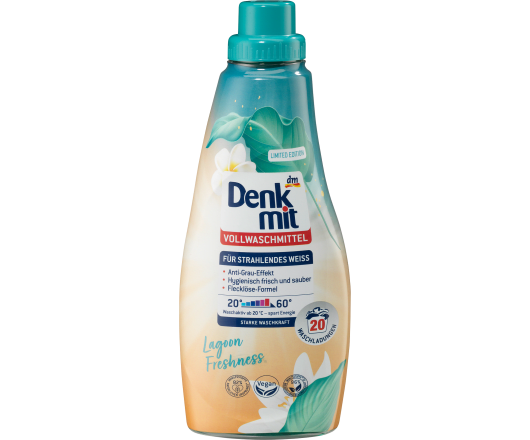 Denkmit гель для прання Vollwaschmittel  Lagoon Freshness 20п 1L (8)