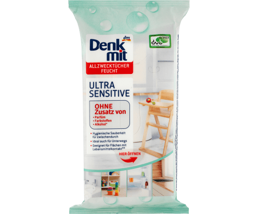 Denkmit серветки вологі для прибирання Ultra Sensitive 50шт