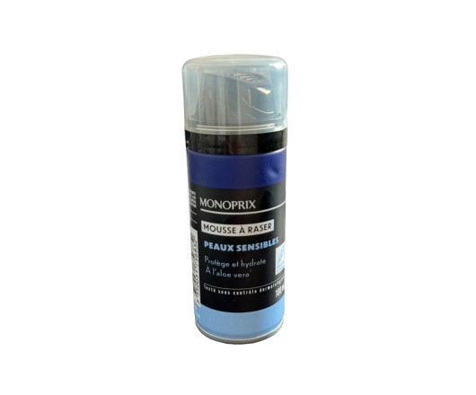 Monoprix піна для гоління для чутливої шкіри з алое вера 100ml