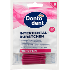 Міжзубні йоржики Dontodent (0,35 мм ISO0 рожеві), 32 шт 