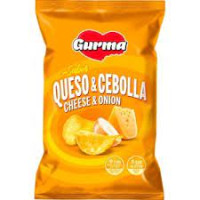 Чіпси GURMA Queso & Cebolla/Cheese & Onion зі смаком сиру та цибулі
