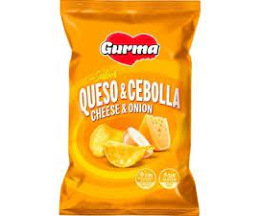 Чіпси GURMA Queso & Cebolla/Cheese & Onion зі смаком сиру та цибулі