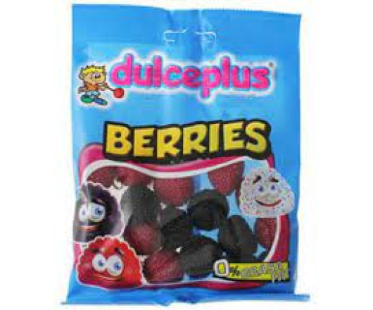 Цукерки желейні, ягоди. Без жиру. Berries Dulceplus (Іспанія) Вага: 100г 