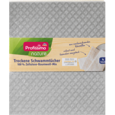 Profissimo NATURE серветки Schwammtücher 100% Zellulose-Baumwoll-Mix 4шт