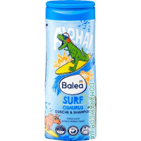 Balea дитячий шампунь-гель для душу 2в1 Surf Osaurus 300ml