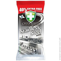 Green Shield серветки Stain Steel для прибирання сталевих поверхонь 70шт 