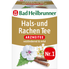 Bad Heilbrunner чай лікувальний Hals- & Rachen Tee 8п 14,4г (12)