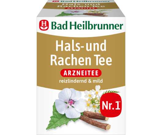 Bad Heilbrunner чай лікувальний Hals- & Rachen Tee 8п 14,4г (12)