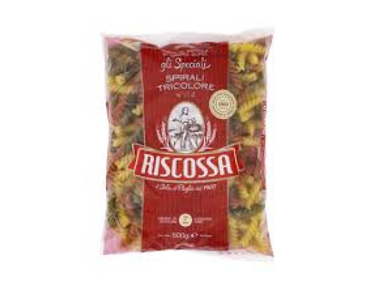 Riscossa №112 макарони Spirali Tricolore 500г