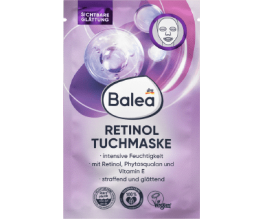 Balea тканьова маска Tuchmaske Retinol,