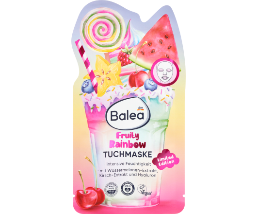 Balea тканьова маска Tuchmaske Fruity Rainbow 1шт